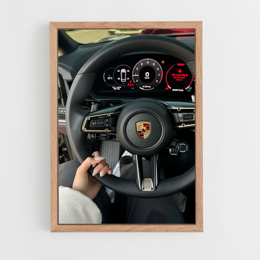 Poster Élégant Cayenne Coupé – affiche Porsche (vue 4)